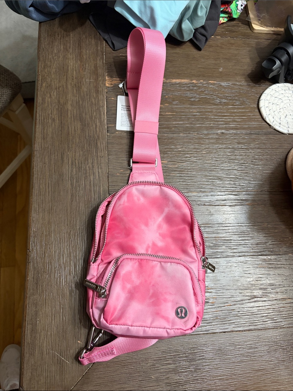 NWT lululemon athletica Pink Tie-Dye Mini Sling Bag